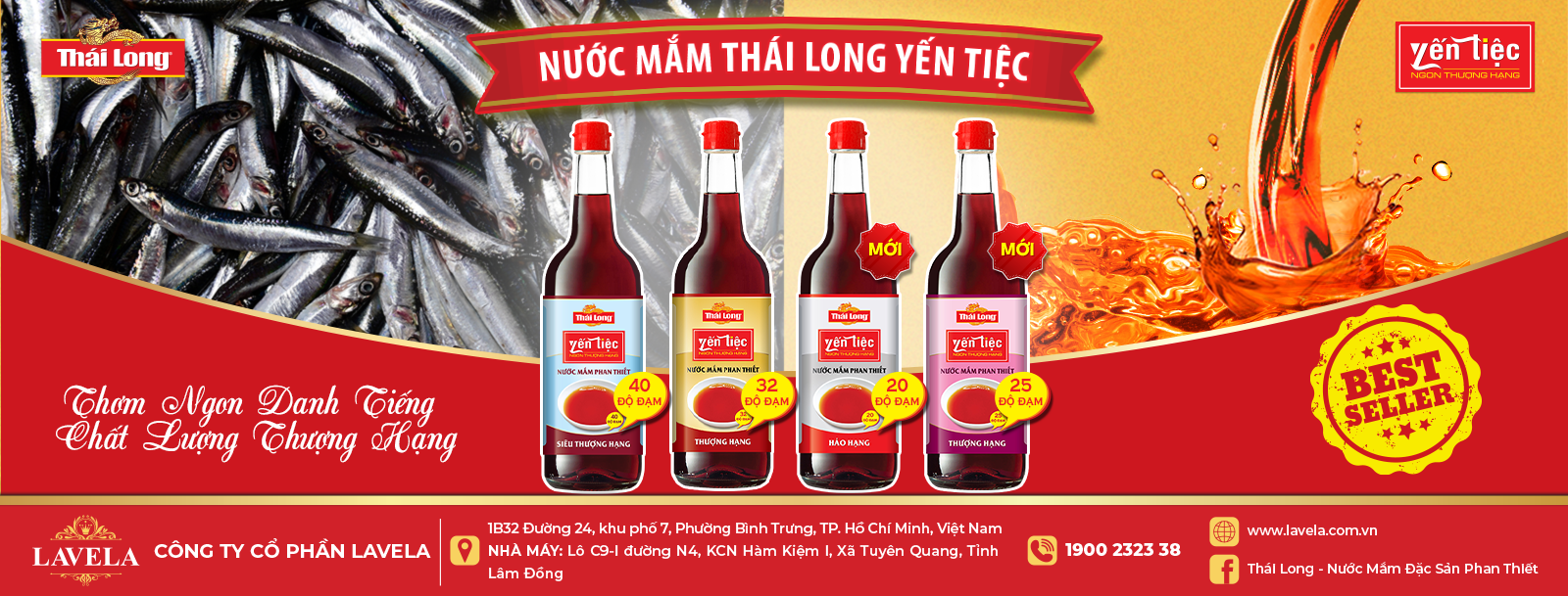 Banner của Bộ sản phẩm Thai long Yến tiệc