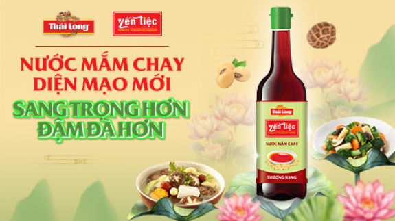 RA MẮT NƯỚC MẮM CHAY THÁI LONG YẾN TIỆC THƯỢNG HẠNG - CHAI THỦY TINH MỚI